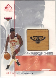 2000-01 SP Game Floor Authentic Floor #JT Jason Terry
