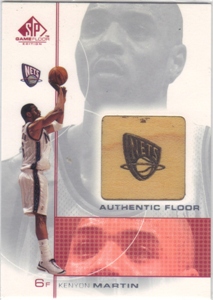 2000-01 SP Game Floor Authentic Floor #KM Kenyon Martin
