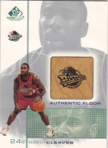 2000-01 SP Game Floor Authentic Floor #MC Mateen Cleaves