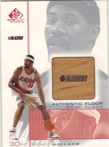 2000-01 SP Game Floor Authentic Floor #RW2 Rasheed Wallace