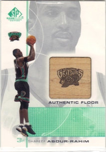 2000-01 SP Game Floor Authentic Floor #SA Shareef Abdur-Rahim