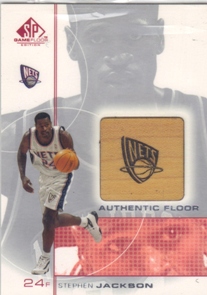 2000-01 SP Game Floor Authentic Floor #SJ Stephen Jackson