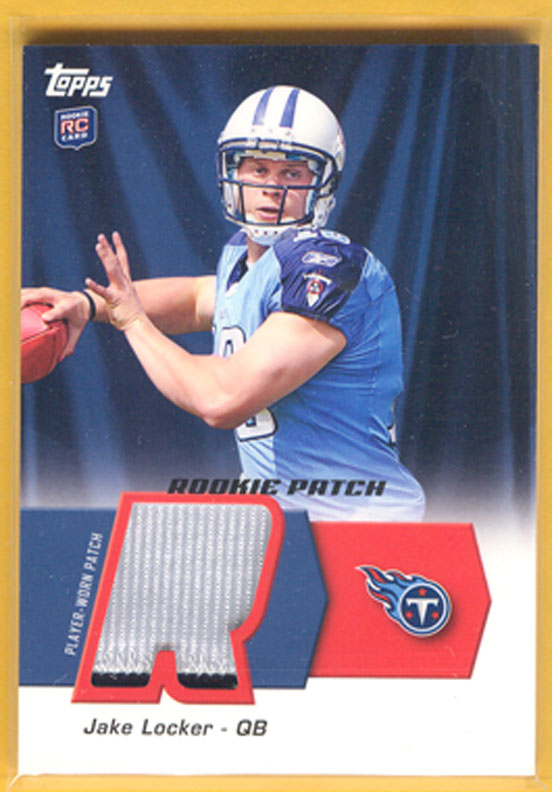 2011 Topps Rookie Patch #HRPJL Jake Locker