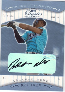 2001 Donruss Classics Significant Signatures #131 Abraham Nunez