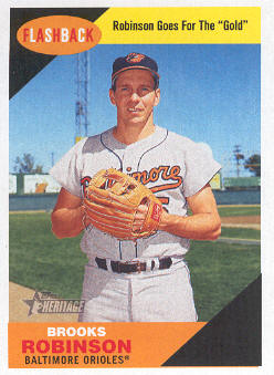 2009 Topps Heritage Baseball Flashbacks #BF7 Brooks Robinson