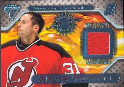 2000-01 Pacific Private Stock Titanium Game Gear Jersey #107, Chris Terreri