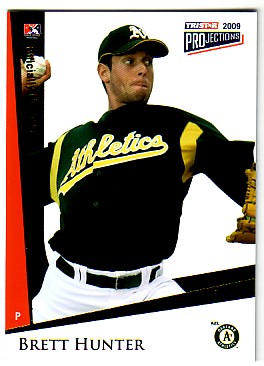 2009 TRISTAR PROjections Yellow #166 Brett Hunter
