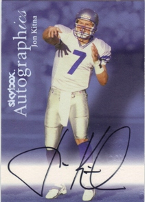1999 SkyBox Premium Autographics #51 Jon Kitna EX/MM/MU/S