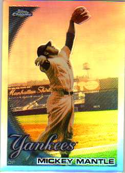 2010 Topps Chrome Refractors #7 Mickey Mantle