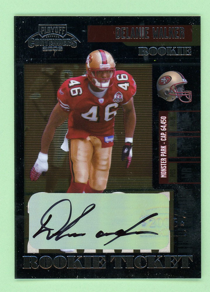 2006 Playoff Contenders #192 Delanie Walker AU/212* RC