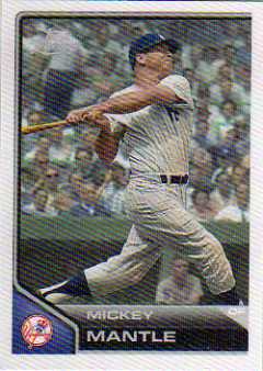 2011 Topps Lineage Cloth Stickers #TCS5 Mickey Mantle
