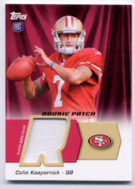 2011 Topps Rookie Patch #HRPCK Colin Kaepernick
