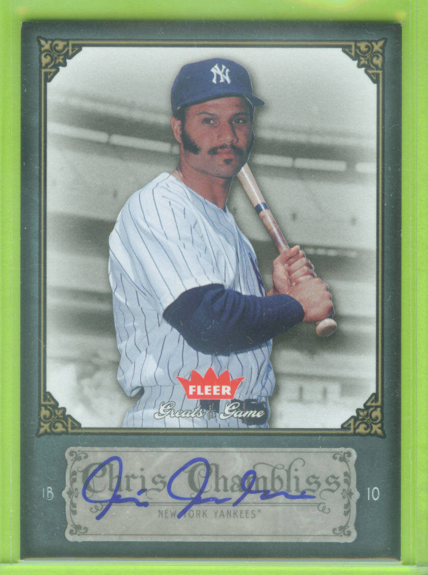 2006 Greats of the Game Autographs #22 Chris Chambliss T3