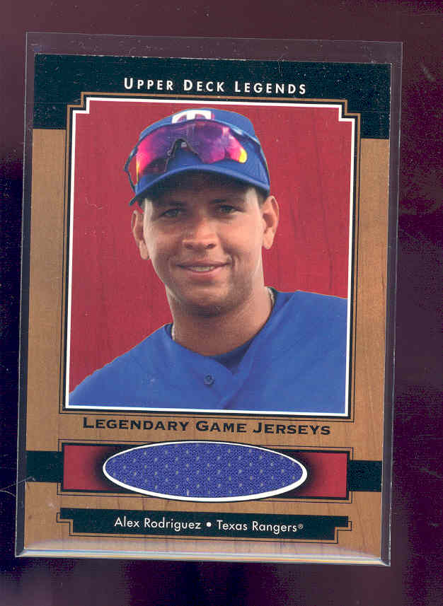 2001 Upper Deck Legends Legendary Game Jersey #JAR Alex Rodriguez