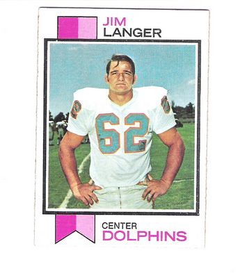 1973 Topps #341 Jim Langer RC