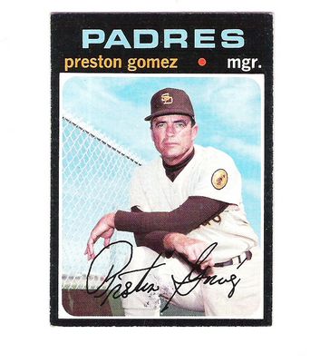 1971 Topps #737 Preston Gomez MG SP