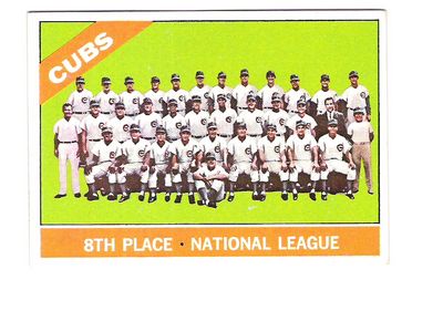 1966 Topps #204 Chicago Cubs TC
