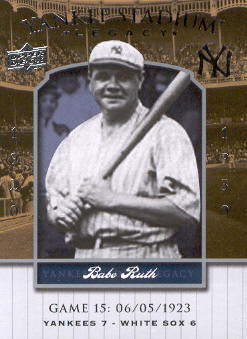 2008 Upper Deck Yankee Stadium Legacy Collection #15 Babe Ruth