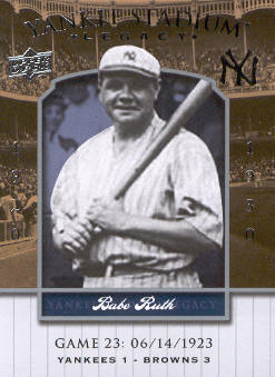2008 Upper Deck Yankee Stadium Legacy Collection #23 Babe Ruth