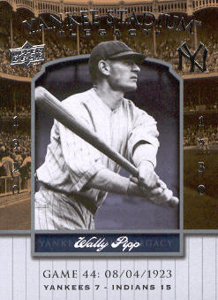 2008 Upper Deck Yankee Stadium Legacy Collection #44 Wally Pipp