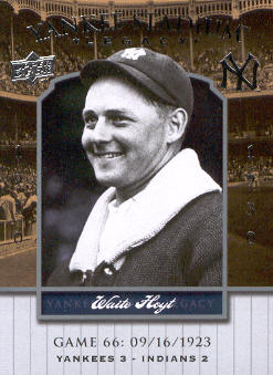 2008 Upper Deck Yankee Stadium Legacy Collection #66 Waite Hoyt