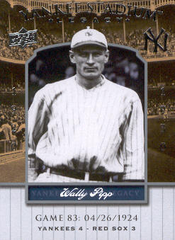 2008 Upper Deck Yankee Stadium Legacy Collection #83 Wally Pipp