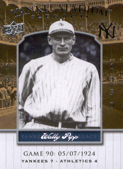 2008 Upper Deck Yankee Stadium Legacy Collection #90 Wally Pipp
