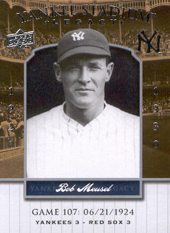 2008 Upper Deck Yankee Stadium Legacy Collection #107 Bob Meusel