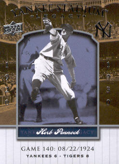 2008 Upper Deck Yankee Stadium Legacy Collection #140 Herb Pennock