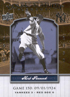 2008 Upper Deck Yankee Stadium Legacy Collection #150 Herb Pennock