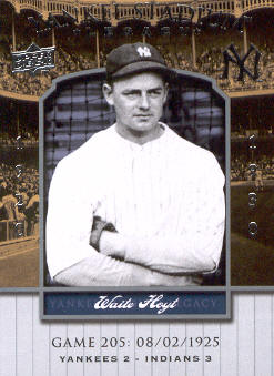 2008 Upper Deck Yankee Stadium Legacy Collection #205 Waite Hoyt
