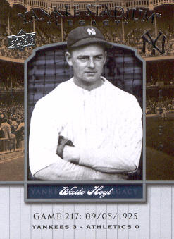 2008 Upper Deck Yankee Stadium Legacy Collection #217 Waite Hoyt
