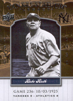 2008 Upper Deck Yankee Stadium Legacy Collection #236 Babe Ruth