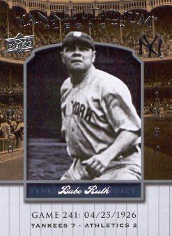 2008 Upper Deck Yankee Stadium Legacy Collection #241 Babe Ruth