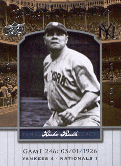 2008 Upper Deck Yankee Stadium Legacy Collection #246 Babe Ruth