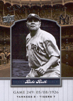 2008 Upper Deck Yankee Stadium Legacy Collection #249 Babe Ruth