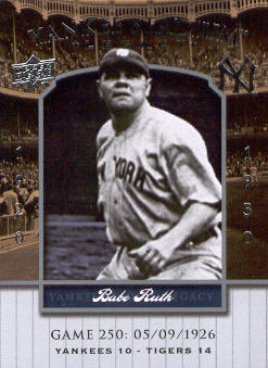 2008 Upper Deck Yankee Stadium Legacy Collection #250 Babe Ruth