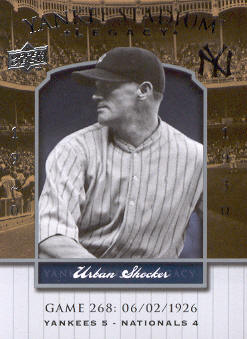 2008 Upper Deck Yankee Stadium Legacy Collection #268 Urban Shocker