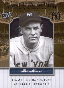 2008 Upper Deck Yankee Stadium Legacy Collection #343 Bob Meusel