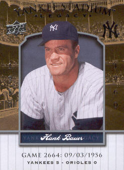 2008 Upper Deck Yankee Stadium Legacy Collection #2664 Hank Bauer