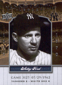 2008 Upper Deck Yankee Stadium Legacy Collection #3127 Whitey Ford
