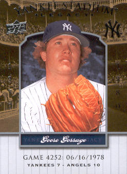 2008 Upper Deck Yankee Stadium Legacy Collection #4252 Goose Gossage