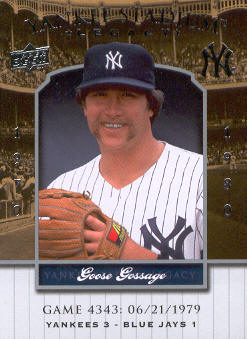 2008 Upper Deck Yankee Stadium Legacy Collection #4343 Goose Gossage