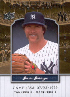 2008 Upper Deck Yankee Stadium Legacy Collection #4358 Goose Gossage