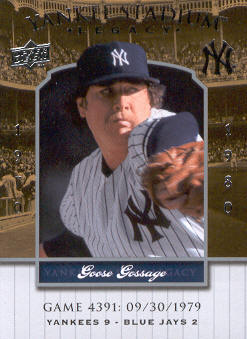 2008 Upper Deck Yankee Stadium Legacy Collection #4391 Goose Gossage