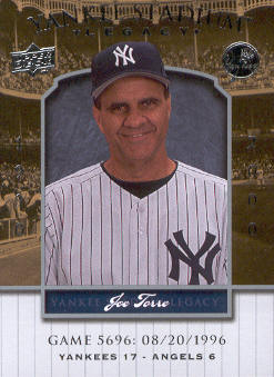 2008 Upper Deck Yankee Stadium Legacy Collection #5696 Joe Torre
