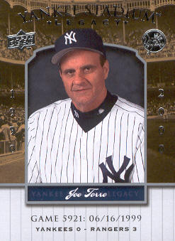 2008 Upper Deck Yankee Stadium Legacy Collection #5921 Joe Torre