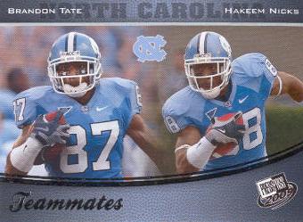 2009 Press Pass #97 Hakeem Nicks/Brandon Tate TM