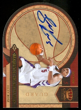 2009-10 Crown Royale Majestic Signatures #JR Jalen Rose/199