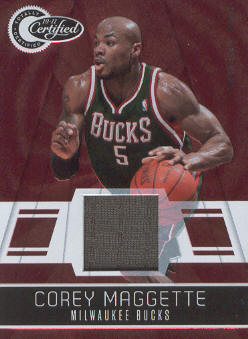 2010-11 Totally Certified Red Materials #12 Corey Maggette/249
